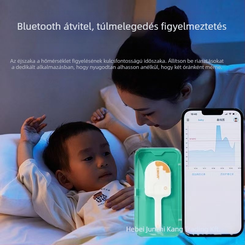 Aihua Medical csecsemő testhőmérséklet-patch - valós idejű 24 órás monitorozás, többször használható, lágy tapasz