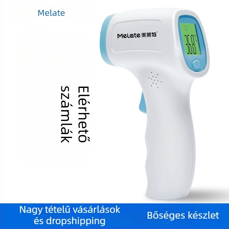 Meilaiet Fr880 Orvosi infravörös hőmérő homlok és fül számára — nagy pontosság, gyors mérés, tartalmaz 2 AA elemet