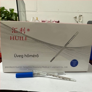 Huili üveg hőmérő alkar- és szájhasználatra, kis modell