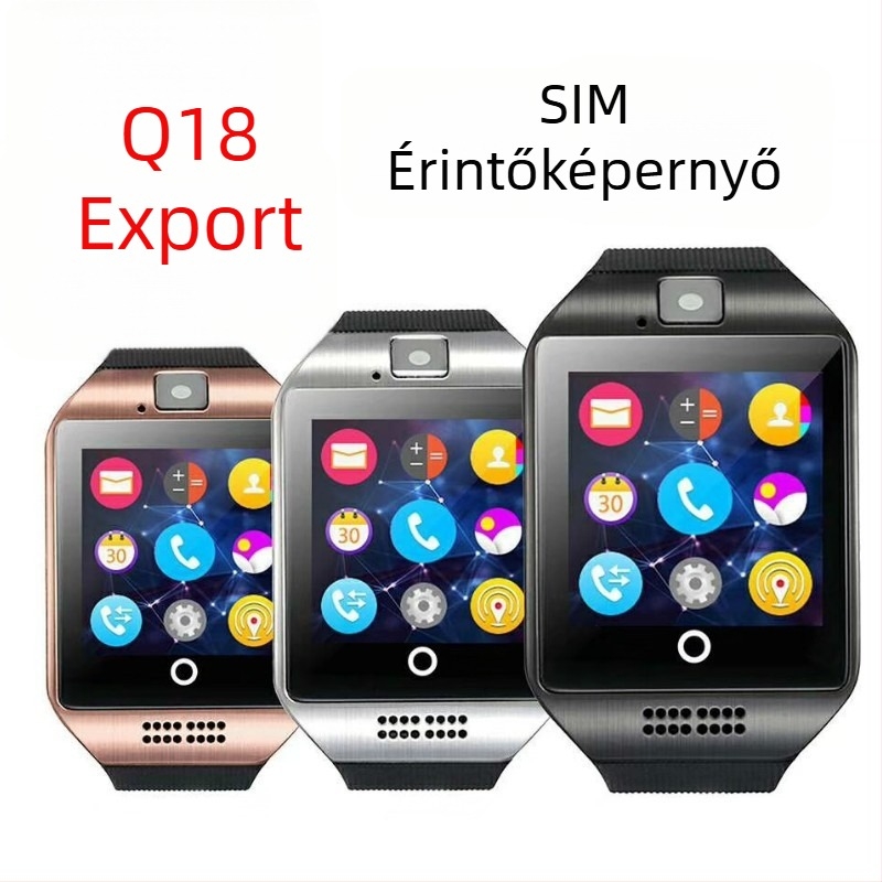 Q18 intelligens óra sportos vízálló, pulzus- és alvásfigyeléssel, lopás elleni nyomkövető funkcióval