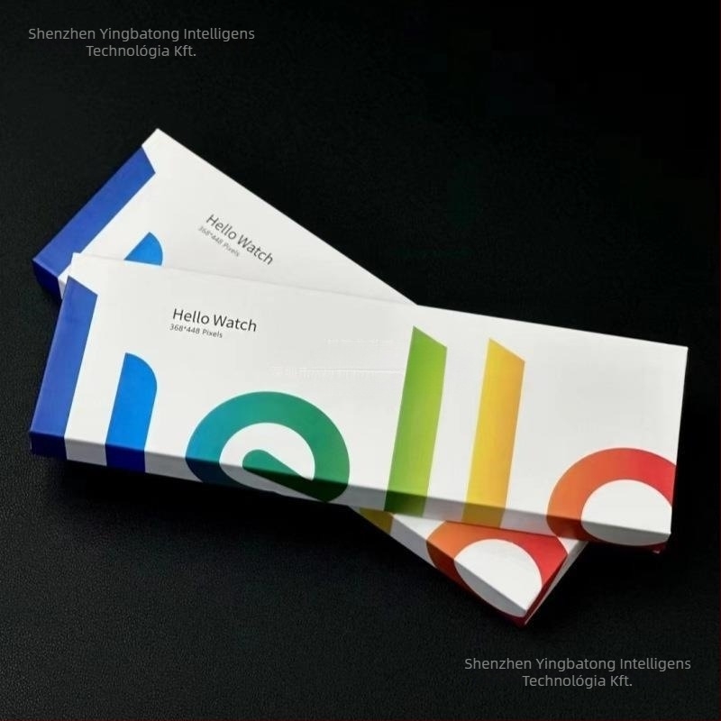 Hello3+ okosóra AMOLED kijelzővel, egészségügyi szenzorok: pulzus, vérnyomás, oxigénszint, alváskövetés, NFC, 7–14 napos üzemidő, vízálló, vezeték nélküli töltés