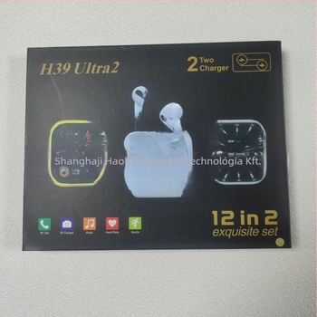 H39ultra2 okosóra készlet AMOLED kijelzővel, szívritmus-figyelés, vérnyomásmérés, vér oxigénszint mérése, Bluetooth-hívások