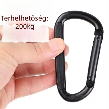 D alakú vas karabiner zármechanizmussal (teherbírás 300, testreszabható)