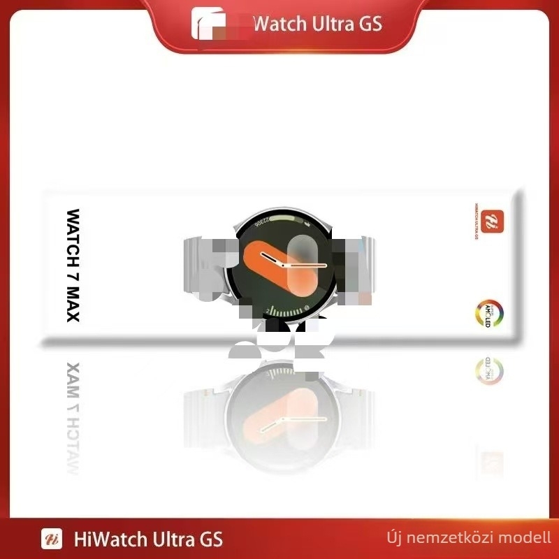 Watch7Max okosóra Bluetooth hívásokkal, pulzusmérés, vérnyomás, oxigén-szaturáció és alvásfigyelés