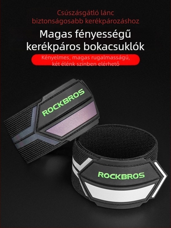 ROCKBROS Fényvisszaverő kerékpáros kar- és lábszár-szalag — poliészter, testreszabható feldolgozás