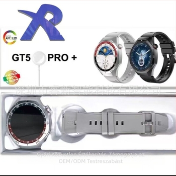 GT5 Pro+ Okosóra — pulzusmérés, vérnyomásmérés, Bluetooth hívások, alvásfigyelés, vér oxigén szintjének mérése