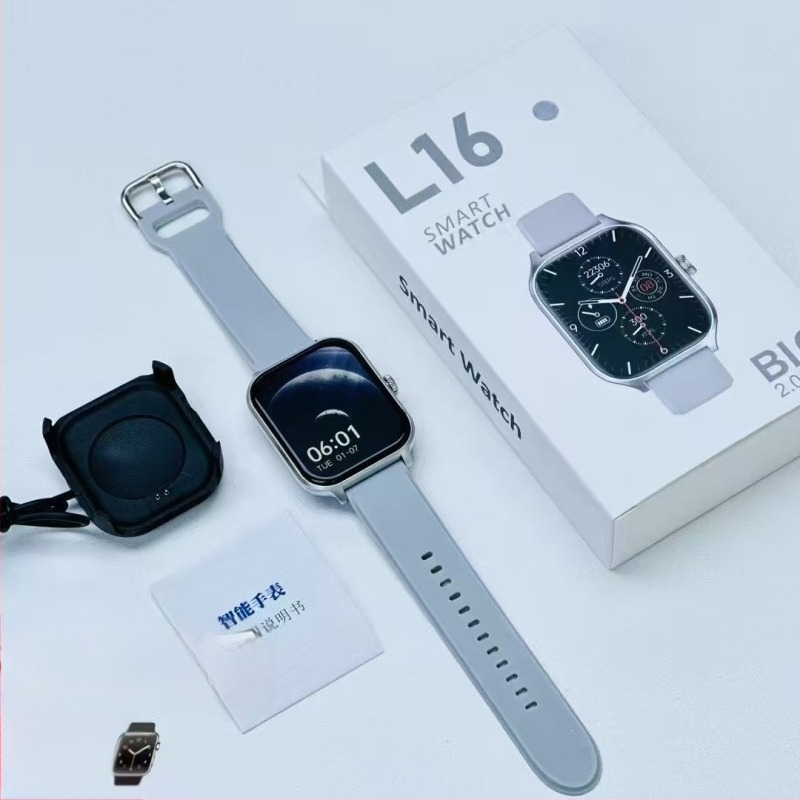 L16 okosóra GTS4 AMOLED kijelzővel, Bluetooth telefonhívások, pulzusmérés, alvásfigyelés és vér oxigénszint mérés