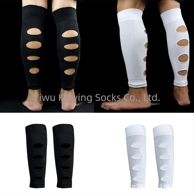 Sípcsővédő mandzsetta térdvédővel futball-edzéshez — poliészter, felnőtt, futball, sípcsont, lábszár-támogatás