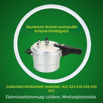 Szilikon tömítőgyűrű alumínium ötvözetű nyomásos fazékhoz A22-A32 – fedél tartozék