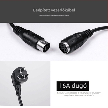 Indukciós főzőlap vezérlő kapcsoló - beépített gomb, fémdíszítés, vezetékes vezérlés