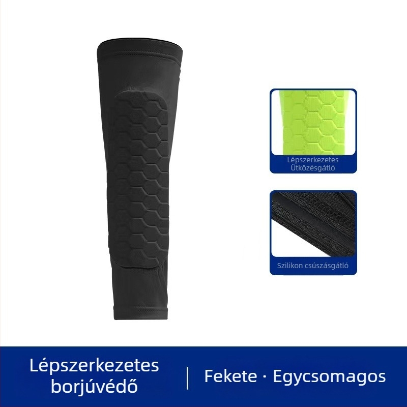 Méhsejt mintázatú vádlivédő futballhoz és kosárlabdához, gyorsan száradó, szoros illeszkedésű