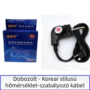 Koreai stílusú, többfunkciós hőmérsékletszabályozó kábel elektromos forró fazékhoz és sütőtálhoz, tiszta réz tápkábel hőmérséklet-szabályzó összekapcsoló vonallal – edény tartozékok