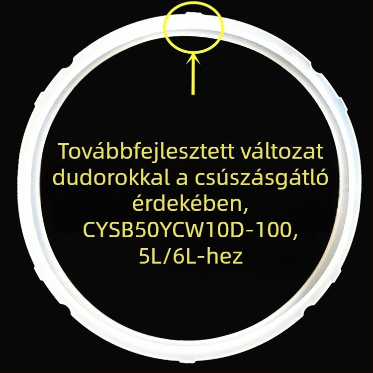 Supor 5L elektromos nyomásos főzőedényhez tömítőgyűrű, modell CYSB50YCW10D-100; kiegészítő
