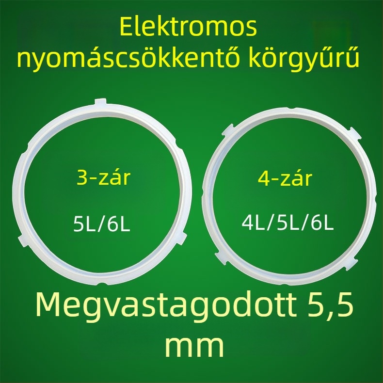 Midea elektromos nyomáseszköz tömítőgyűrű szilikonból, vastított kivitel, 4L/5L/6L-hez kompatibil