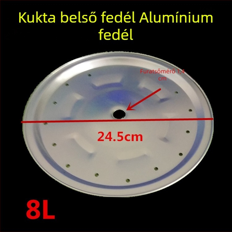 Elektrikus nyomásfőzőedényhez alumínium fedél, tömítőgyűrű, belső alumínium lemez, alumínium lemez, 4L 6L 8L