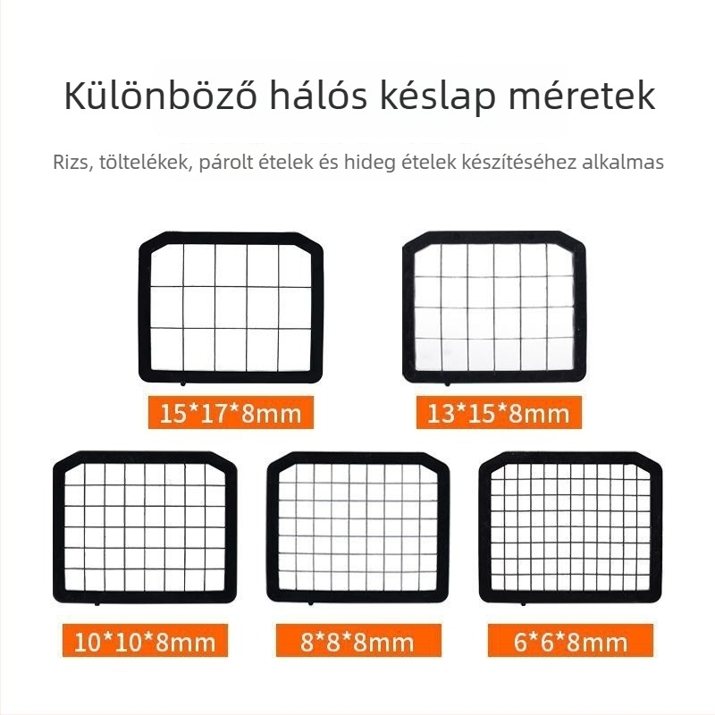 DE4119 Zöldségvágó hálós pengés kiegészítő – kockára vágás, szeletelés és reszelés