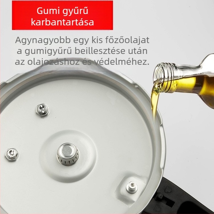 Elektromos nyomásos edényhez tömítőgyűrű — univerzális gumitömítés, beépített zárás, márka Friendly, modell Regular