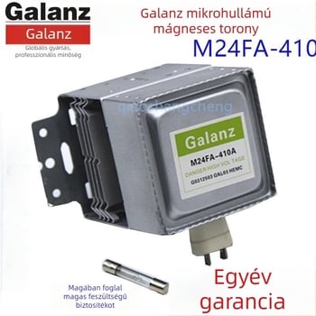 Mikrohullámú sütő magnetron M24FB-610, hátsó szerelés, kompatibil Galanz/Midea mikrohullámú sütőkkel, mikrohullámú melegítés és hőmérséklet-szabályozás