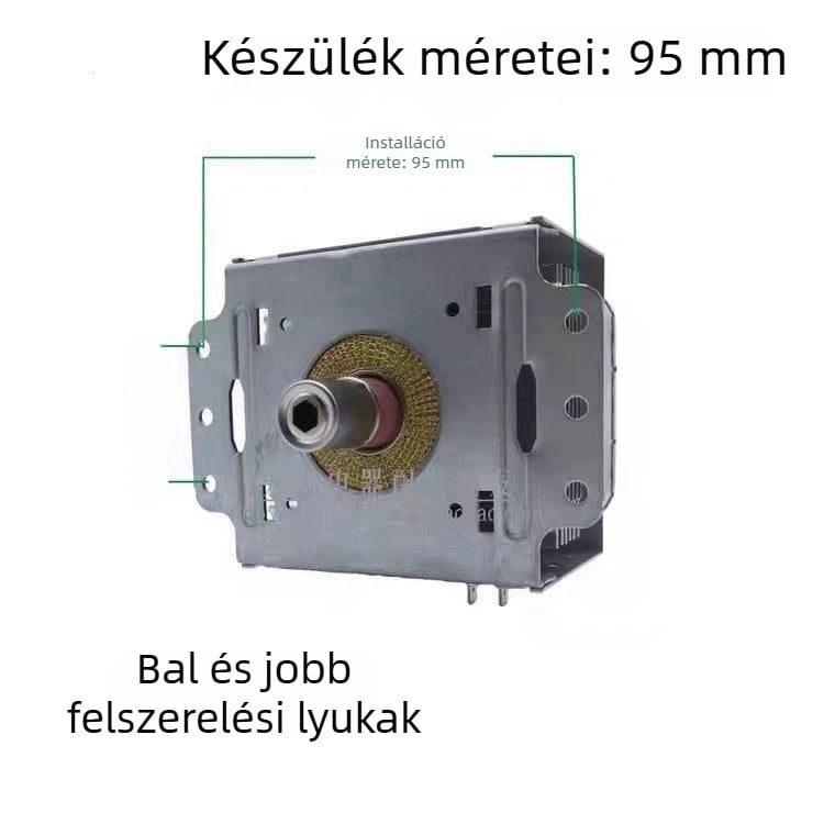Mikrohullámú sütő magnetron M24FB-610, hátsó szerelés, kompatibil Galanz/Midea mikrohullámú sütőkkel, mikrohullámú melegítés és hőmérséklet-szabályozás