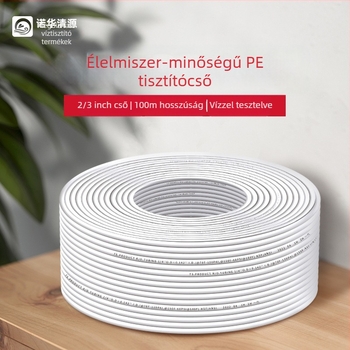 Vízszűrő kiegészítők, fehér PE cső, 1/4 hüvelyk, nyomásálló, élelmiszer-minőségű, 100 m tekercs