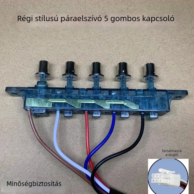 Ötkapcsolós vezérlőpanel klasszikus páraelszívóhoz