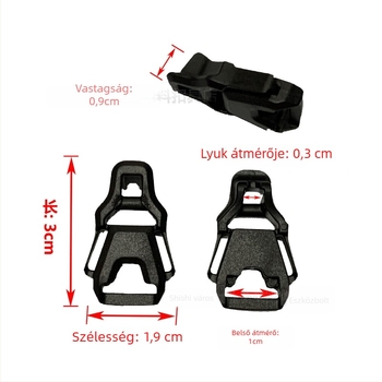 3 mm-es lyukas műanyag csat – 3 mm-es webbinghez, táska-kiegészítő, Jinshengjin, bővítés és tehercsökkentés