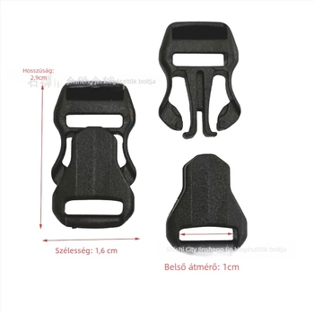 3 mm-es lyukas műanyag csat – 3 mm-es webbinghez, táska-kiegészítő, Jinshengjin, bővítés és tehercsökkentés