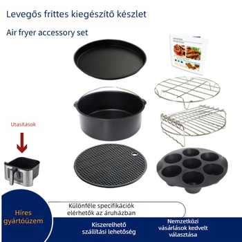 Qiuboss 7 részes légsütő kiegészítő készlet 3.8–5.8 qt