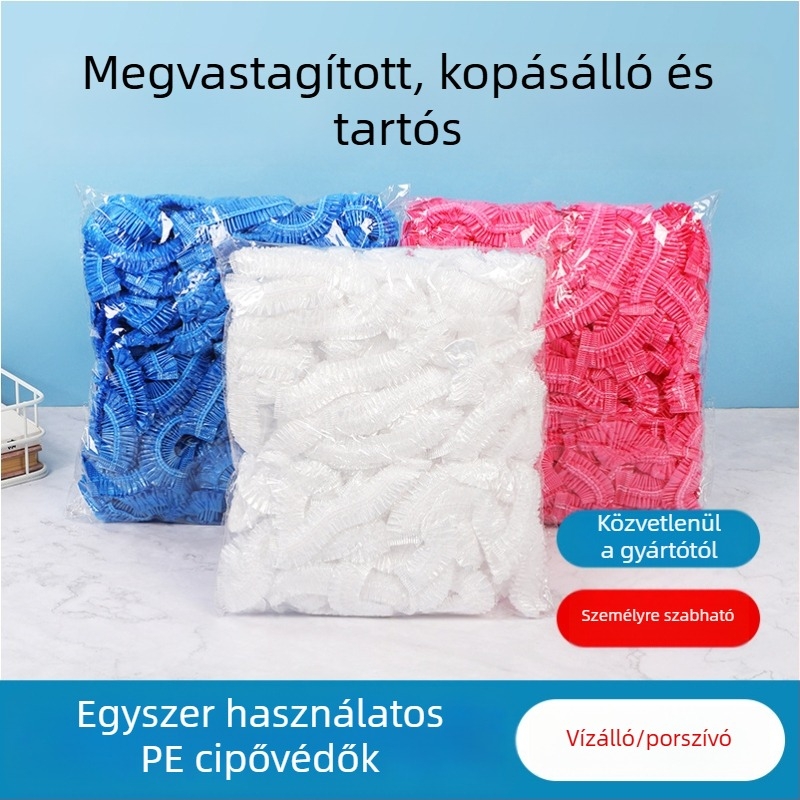 Egyszer használatos műanyag cipővédők, vízálló, kopásálló, porálló, Friends márka