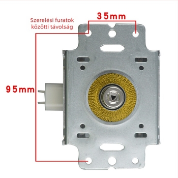 LG mikrohullámú cső 2M213 01TAG alacsony teljesítményű 500W vákuumos magnetron, kiegészítők kis mikrohullámú berendezésekhez