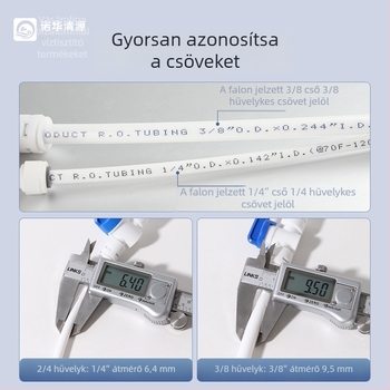 3-pontos víztisztító cső háztartási vízszűrő kiegészítők, élelmiszer-minőségű PE cső, nyomás- és hőálló, 100 m tekercs