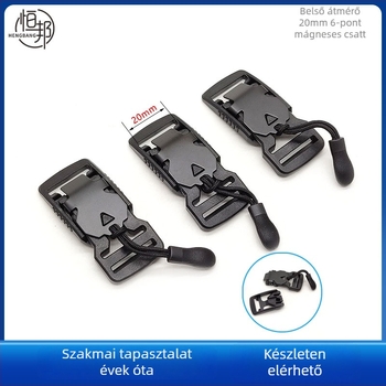 Félfém mágneses csat gyors kioldóval poggyász kiegészítők számára – műanyag+vas, elektroplakolás, Hengbang Hardware