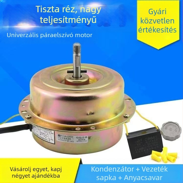 Otthoni használatra szánt elszívó motor tiszta réz vezetőcsapágyakkal, univerzális kiegészítő nagy szívóerővel (egyszeres/dobozos)