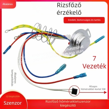 Rizsfőző hőmérséklet-szenzor és termosztát készlet CFXB30/40/50, 7 vezetékes csatlakozó