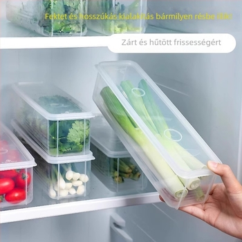 Hűtőszekrény tároló doboz - japán stílus, élelmiszer-minőségű műanyag, tárolás és frissesség, YYCY