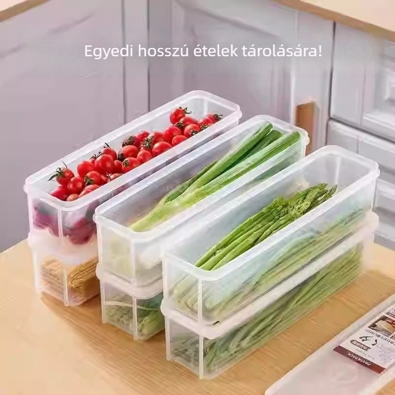 Hűtőszekrény tároló doboz - japán stílus, élelmiszer-minőségű műanyag, tárolás és frissesség, YYCY