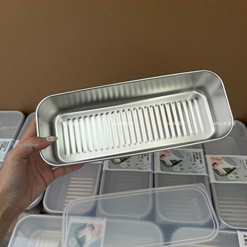 Élelmiszerfrissítő doboz, 304 rozsdamentes acél, téglalap alakú, 800–1000 ml kapacitás, megőrzi az élelmiszerek frissességét