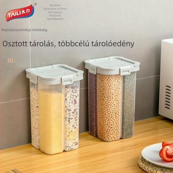 Too Much Force – Zárható gabonatároló és tészta tároló, élelmiszer-minőség, négyzetes formájú, 501–800 ml kapacitás