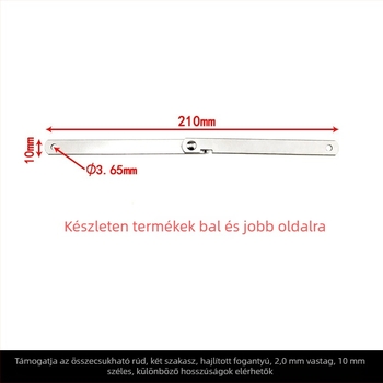 Két részes összecsukható húzórúd bútorokhoz - Vasból, modern egyszerű stílus, alkalmas ágyhoz, szekrényhez, ajtóhoz a szekrényben, dobozhoz és ablak-támaszhoz