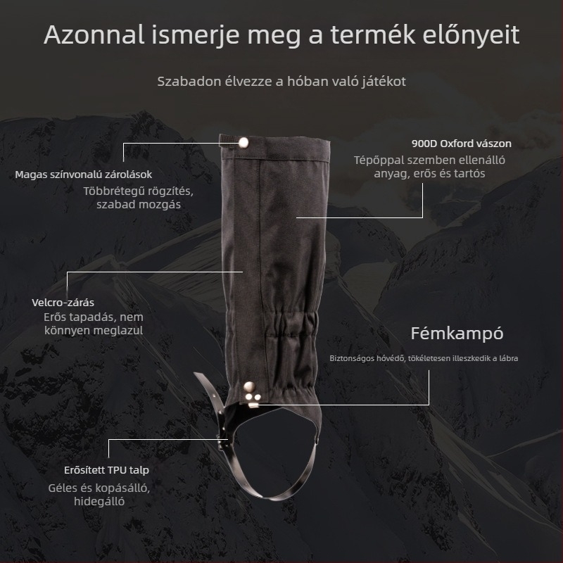 Hótakaró sétáláshoz – hosszú cipővédők, uniszex, TPU anyag, sportos stílus, nyárra