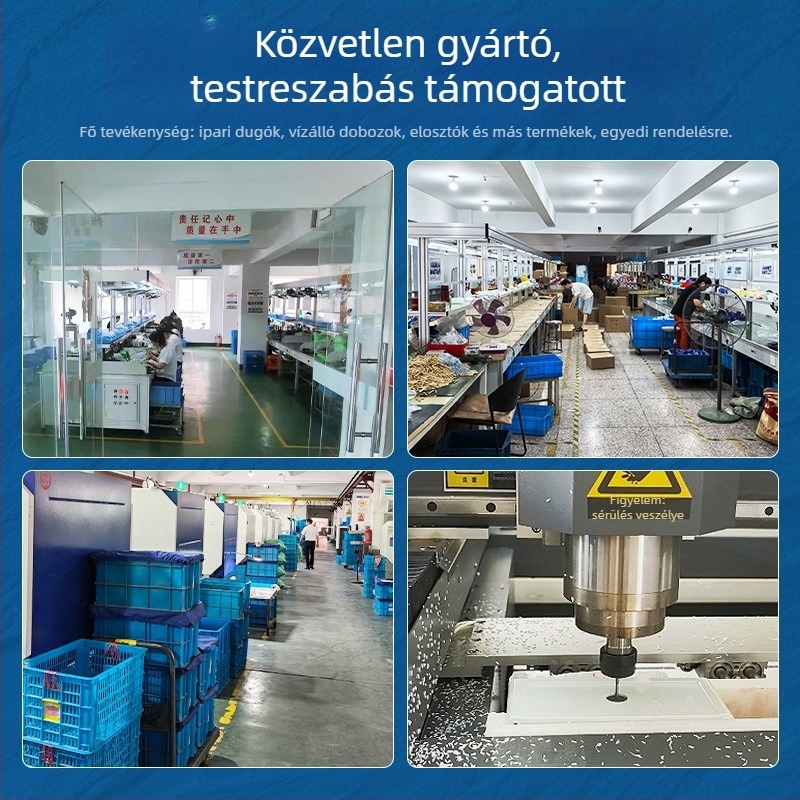 HT sorozatú műanyag biztosítékdoboz, 2–24 körzet, felületre szerelt/rejtett szerelés, 20 A