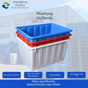 Téglalap alakú műanyag víztartály akvakultúrához | PP anyag | Falvastagság 4 mm | Injection moldingban készült | Vízálló és korrózióálló | Teherbírás 20-120