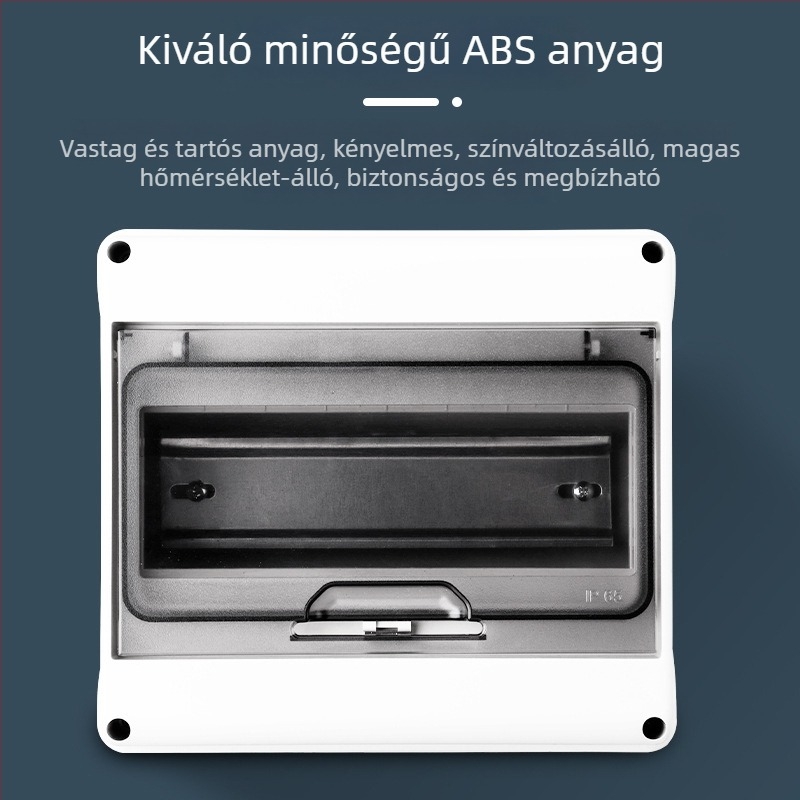 Kültéri vízálló PV elosztó doboz, 3–18 áramkör, IP65, ABS ház, névleges áram 10 A