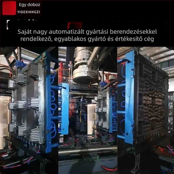 Műanyag méhsejt lemez körbefogó doboz — anyag: PP műanyag; vízálló; magas szilárdságú; ütésálló; rakható