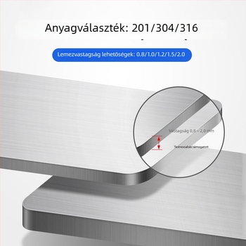 304 rozsdamentes acél kültéri kiosztó doboz dupla ajtóval – vízálló, megfigyelő, tápegység és berendezés‑irányításra szolgáló doboz ( lemezvastagság 0,8–2,0 mm; több méret)