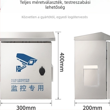 201 sorozat megfigyelő doboz, falra szerelhető, kültéri esőálló, méretek 600×800×180 mm, vas burkolat