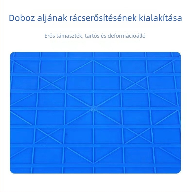 Téglalap alakú műanyag tároló doboz zöldségekhez, fehér, rendező polccal