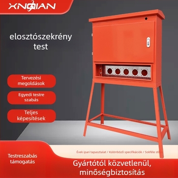 Kültéri építési elosztó doboz, vízálló mérődoboz tartóval, szénacél ház, IP30 testreszabható