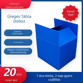 PP üreges paneles forgódoboz, nedvességálló, összecsukható, újrahasznosítható, testre szabható belső és külső méretek, falvastagság 2-6 mm
