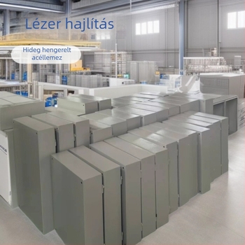 Felszíni szerelésű falra szerelt vezérlő- és elosztódoboz, IP30, hideg-hengerelt acél, 10–250 A